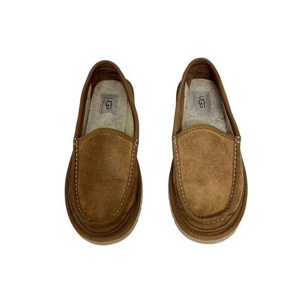 UGG Dex Indoor Outdoor Suede Wool Slip On Slipper Loafer Men's size 7 - Picture 2 of 11